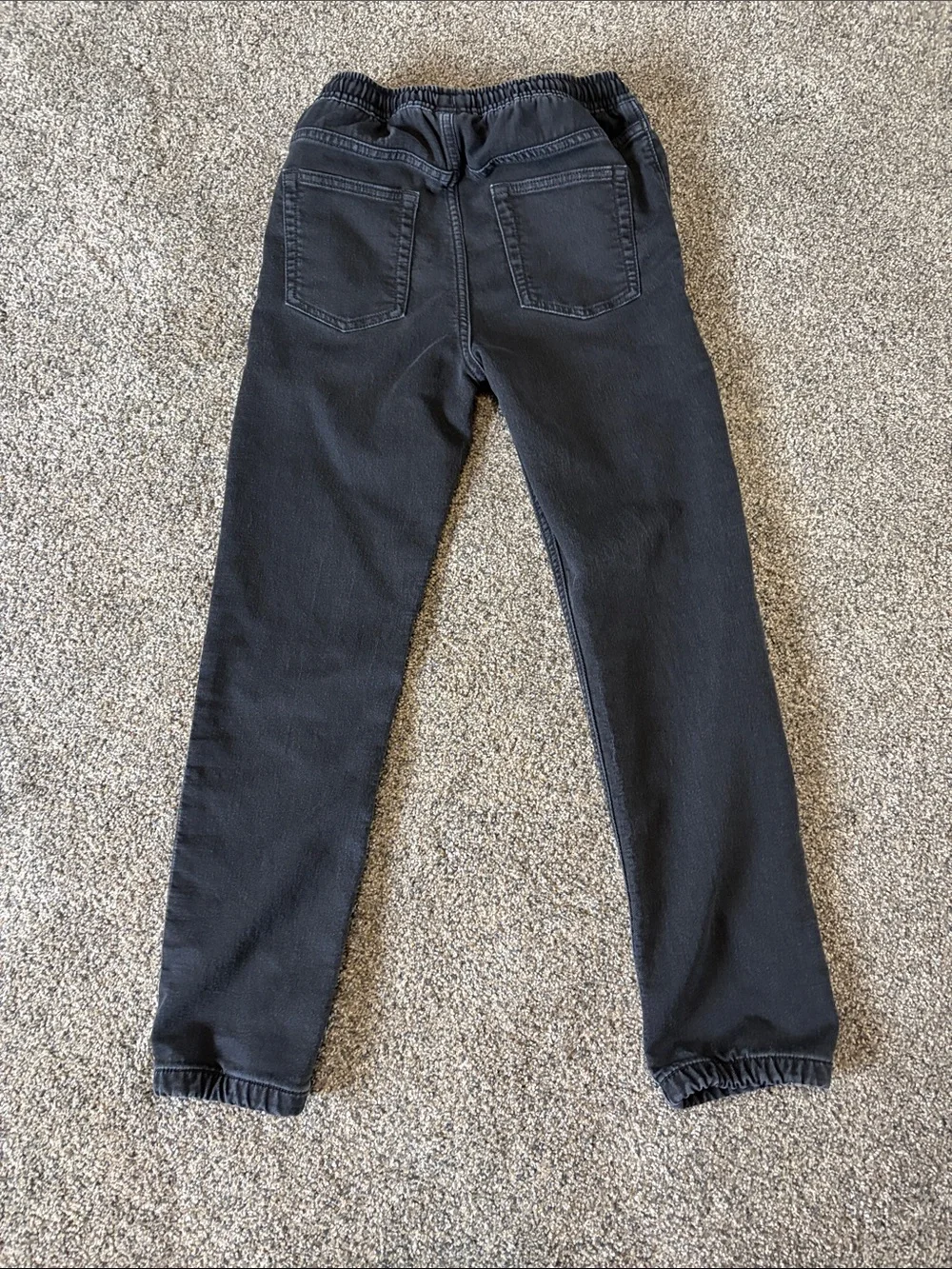 Boys GAP Black Elastic Waist Jeans Size Large (10)